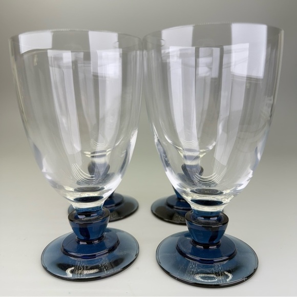 Set of Florian Blue Goblets - Picture 4 of 9